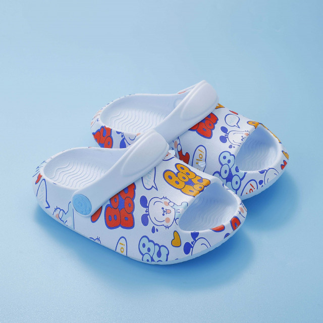 Papuci bleu din cauciuc pentru baietei - Bob