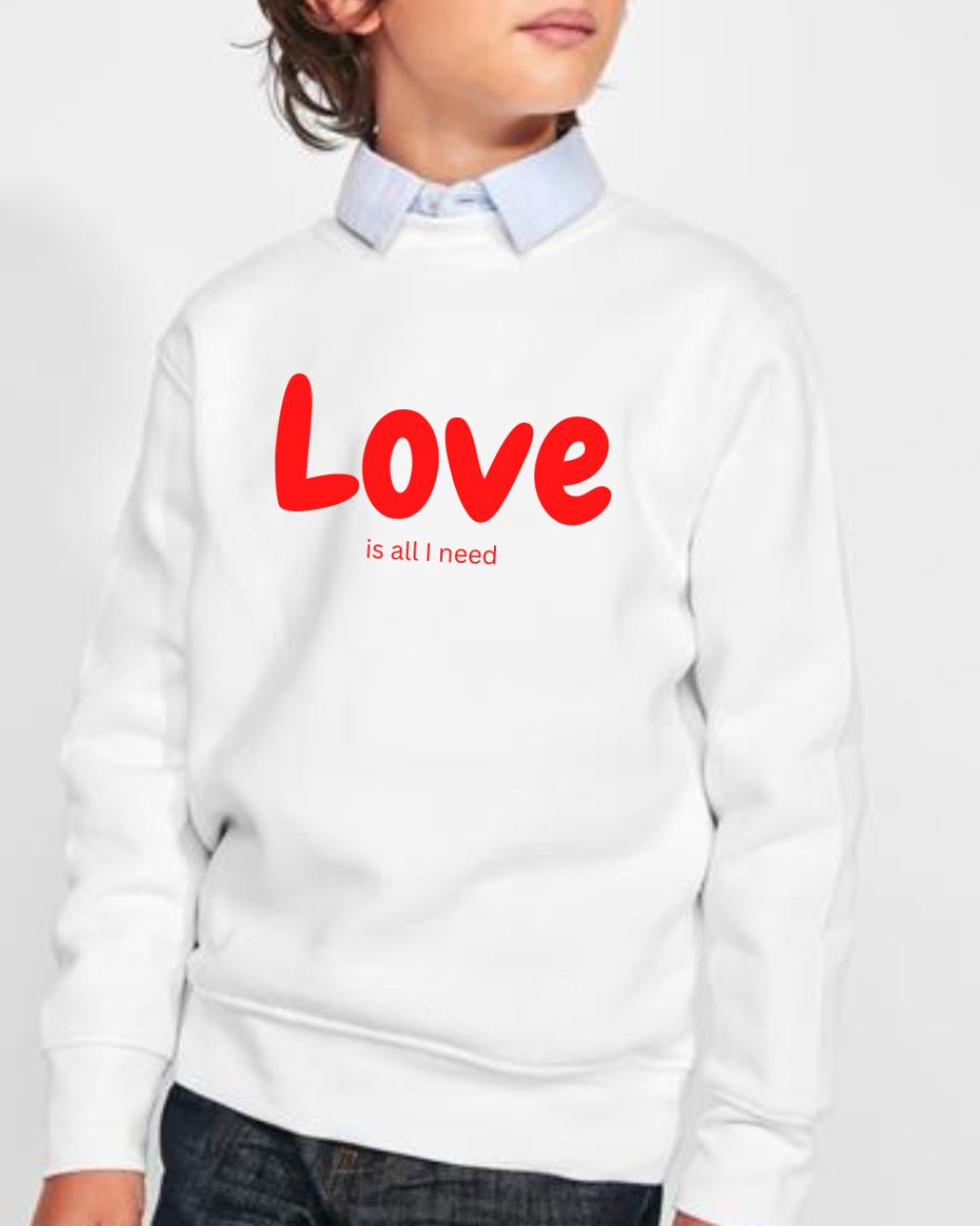 Bluză LOVE is all I need Alb