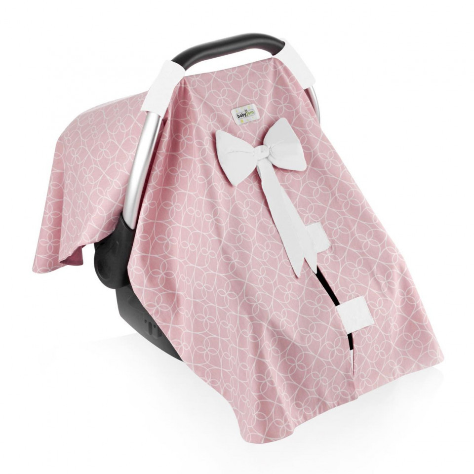 Protectie soare pentru scaun auto 0-13 kg BabyJem Roz
