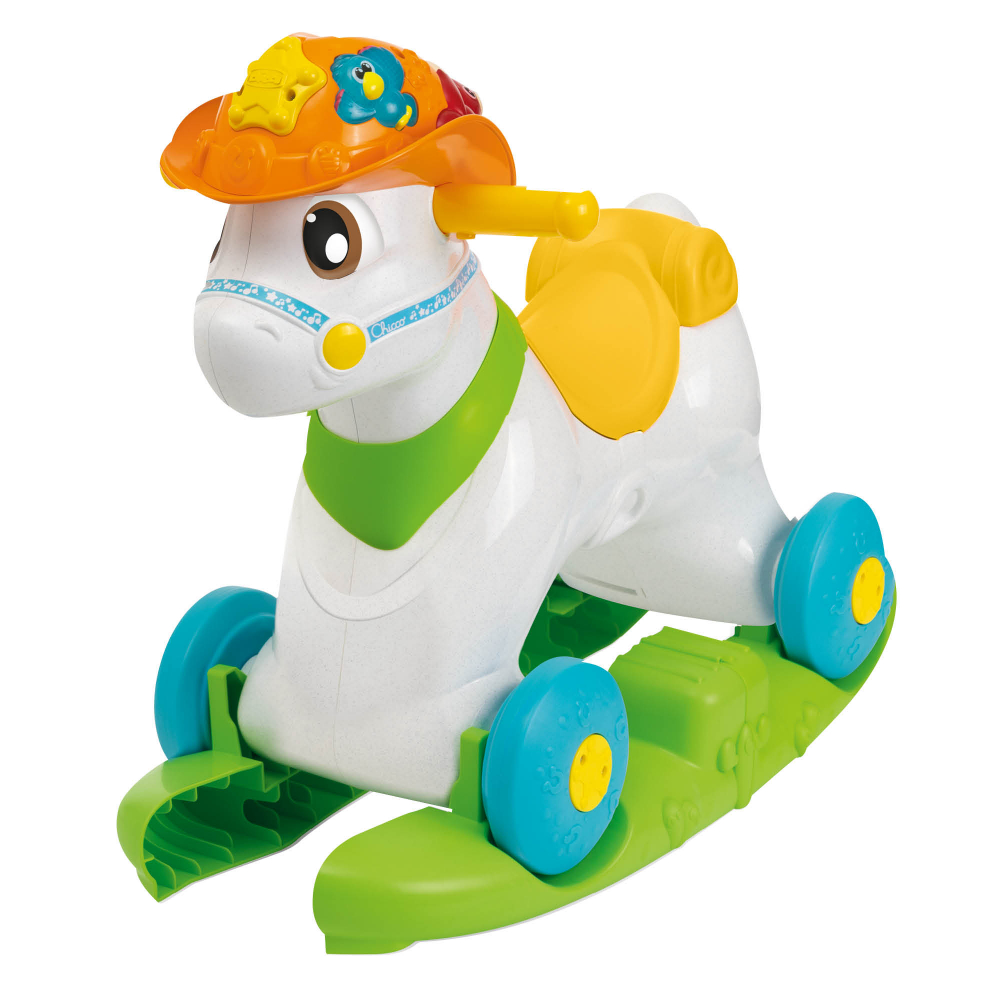 Jucarie evolutiva Chicco 3 in 1 calutul Baby Rodeo si prietenii