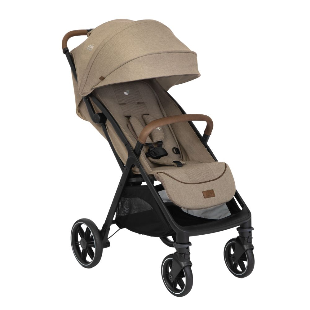 Carucior pentru copii Joie Parcel LX Signature Sandstone ultracompact spatar si suport pentru picioare reglabile